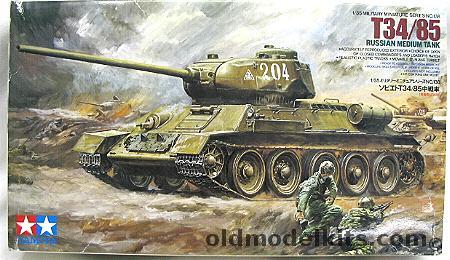 Tamiya 1/35 T34/85 Russian Medium Tank, MM-138 plastic model kit